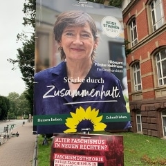 Wahlplakat von Hildegard Förster-Heldmann